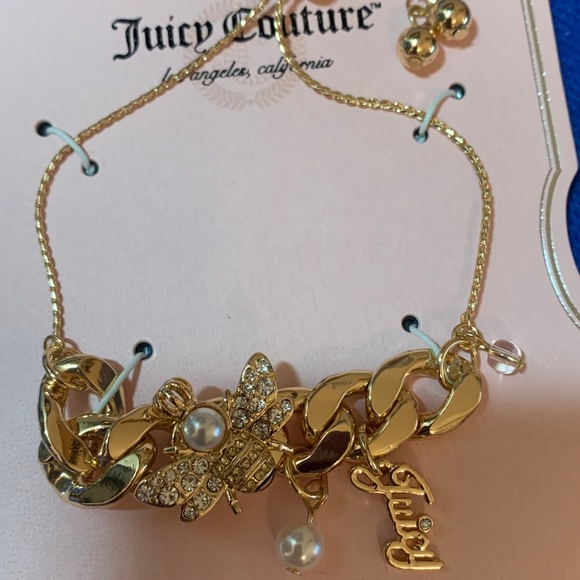 Juicy Couture Bumble Bee Charm Slider Bracelet - Picture 1 of 3